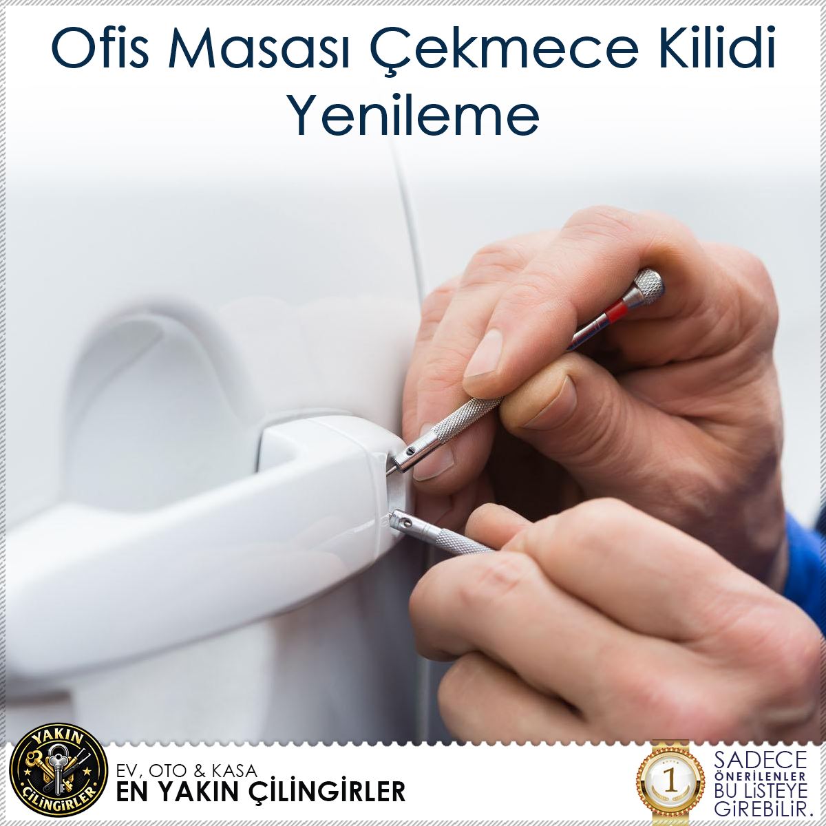 Ofis Masası Çekmece Kilidi Yenileme